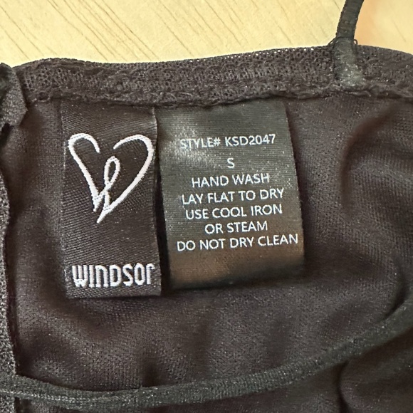 Windsor Sleeveless Rhinestone Bodycon Dress, Mini, Black, Size Small - Picture 2 of 13